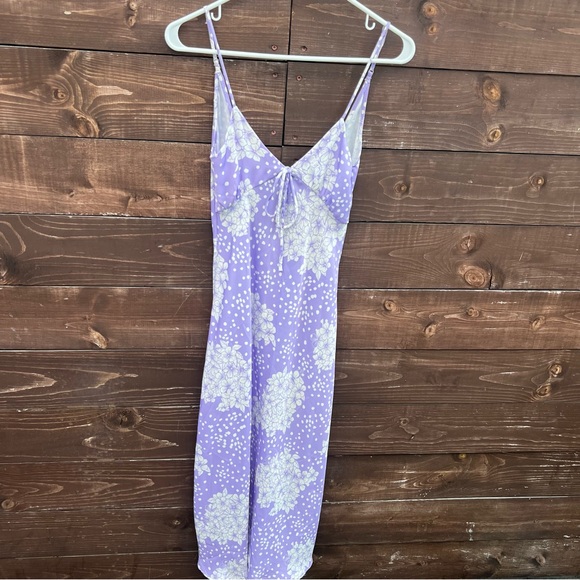 Resa Slip Midi Dress Lilac Floral Print - Picture 6 of 6